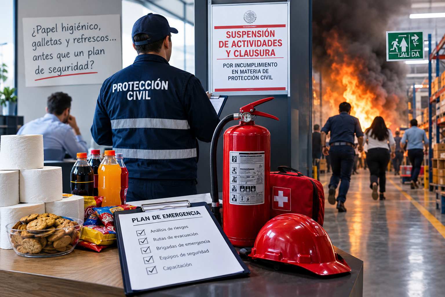 Suspensión de actividades