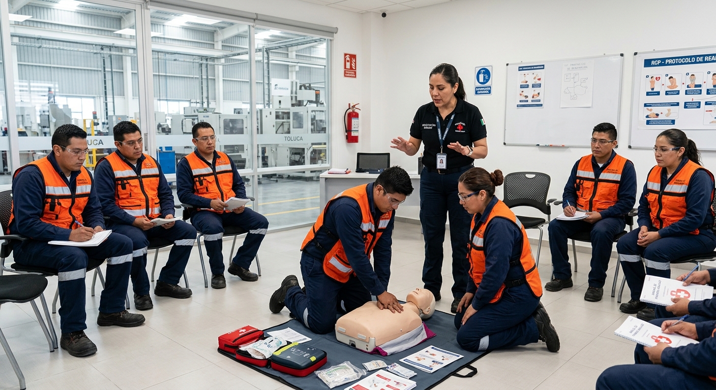 Primeros Auxilios en Empresas de Toluca Capacita a tu Brigada Antes de una Emergencia