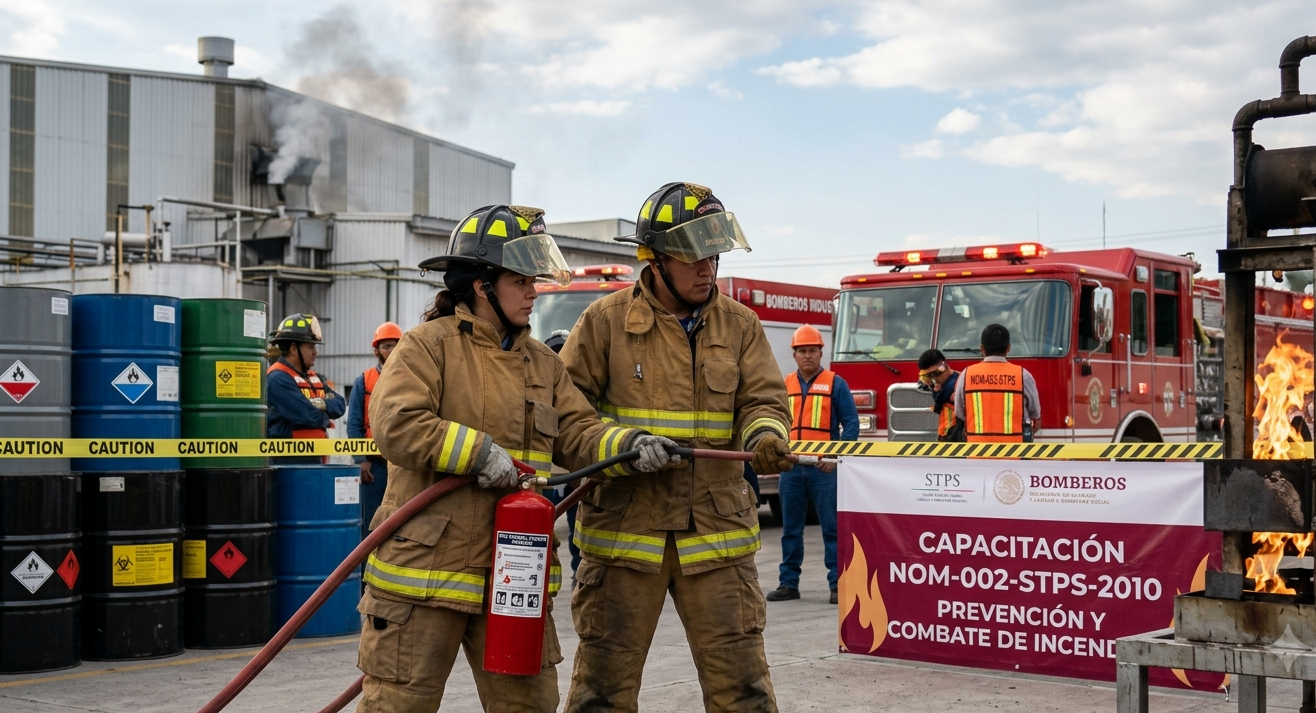 En este momento estás viendo Guía para cumplir la NOM-002-STPS de prevención y protección contra incendios en empresas