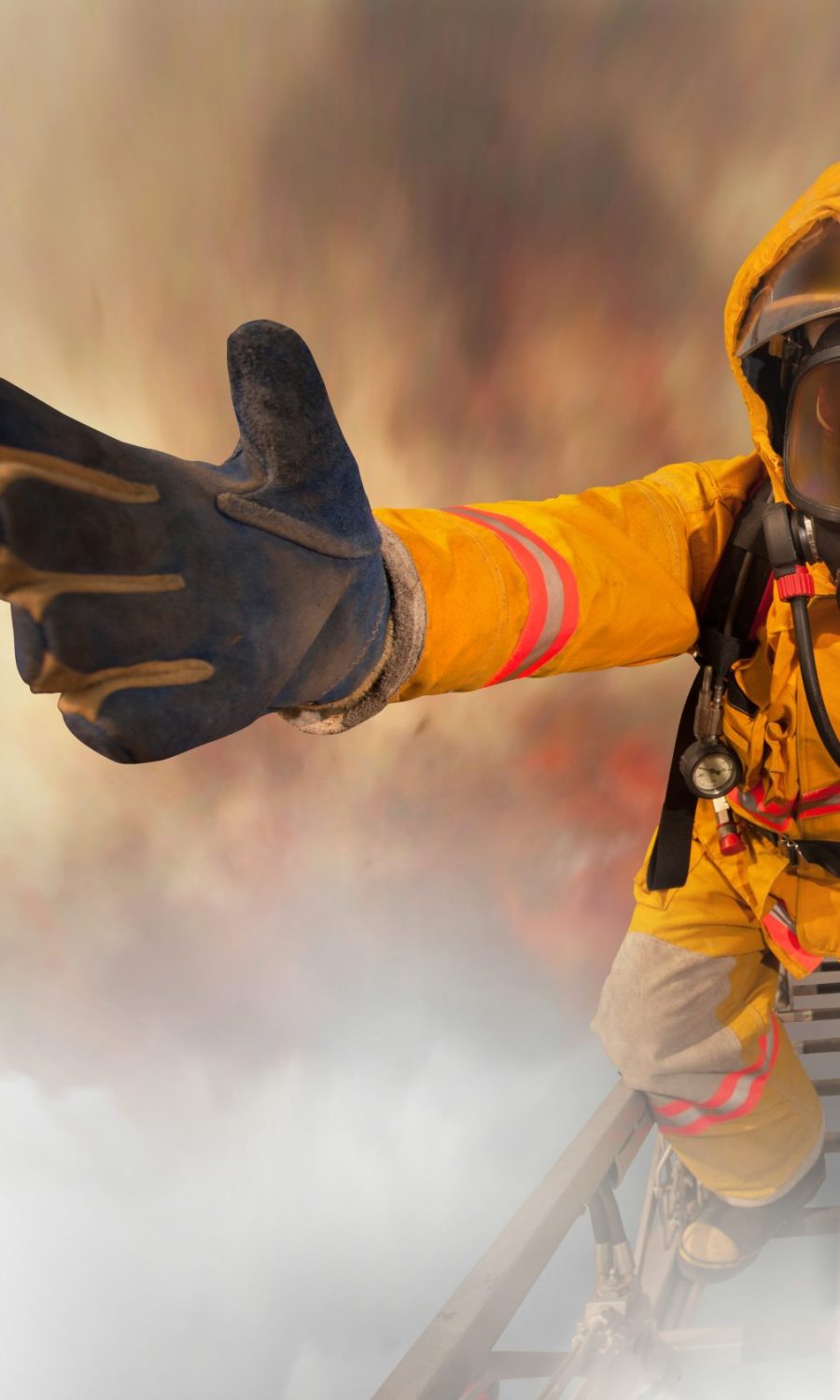 Firefighters rescued the survivors